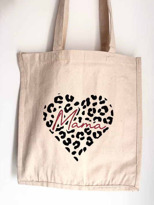 Tote Bag Coeur Léopard