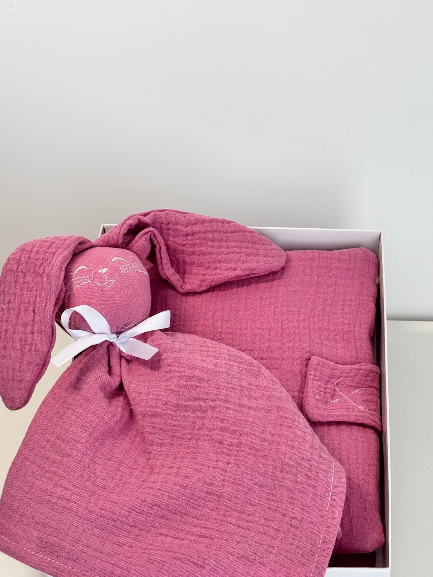 Coffret Protège Carnet de Santé + Doudou lapin