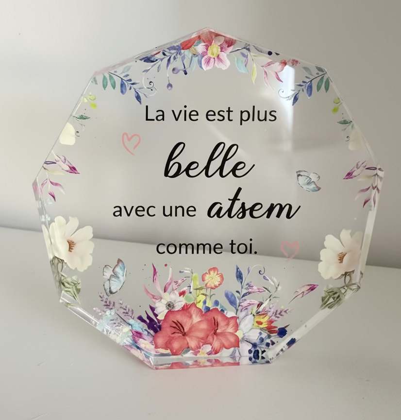 Plaque Personnalisée Atsem