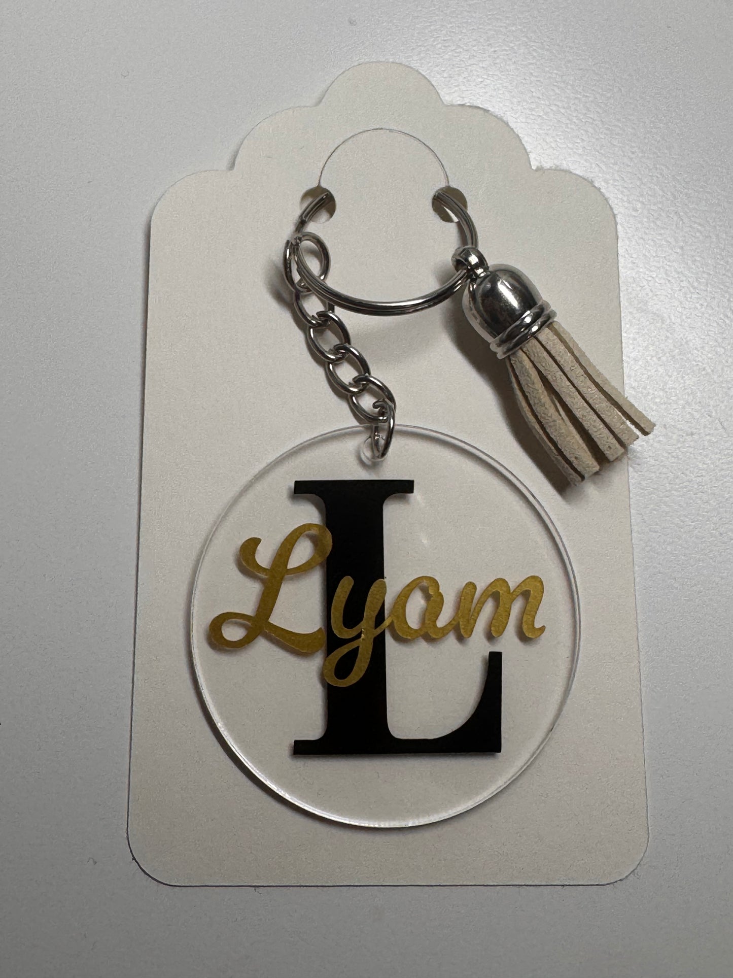 Porte clé Prénom Initiale