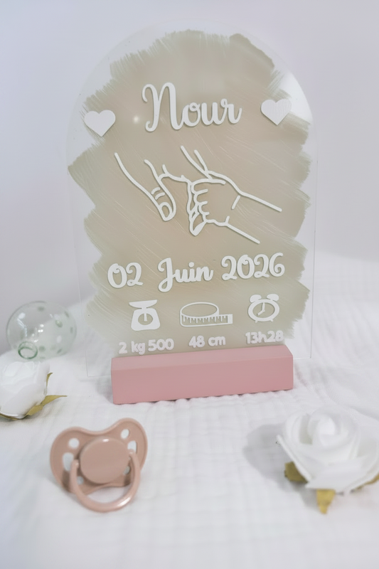 Panneau de naissance personnalisé