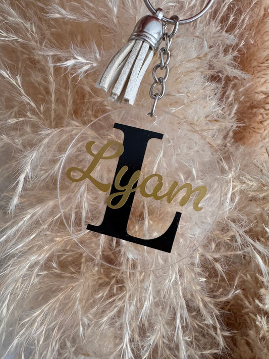 Porte clé Prénom Initiale