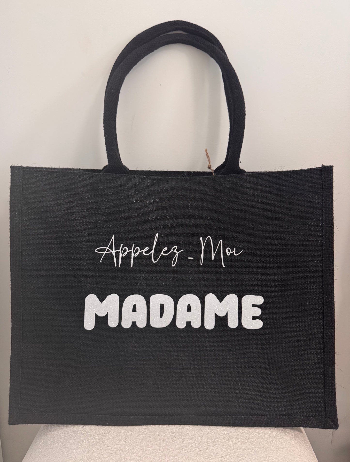 Sac cabas en jute personnalisé