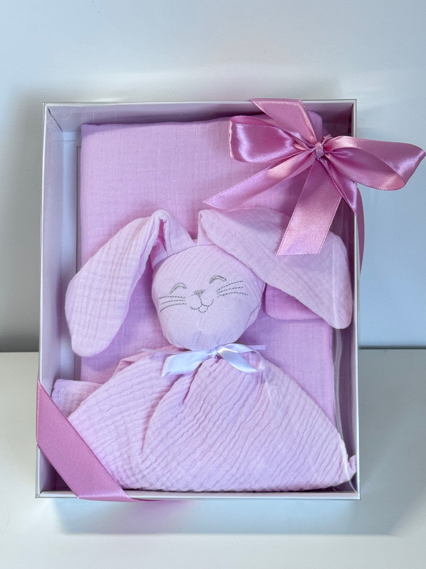 Coffret Protège Carnet de Santé + Doudou lapin