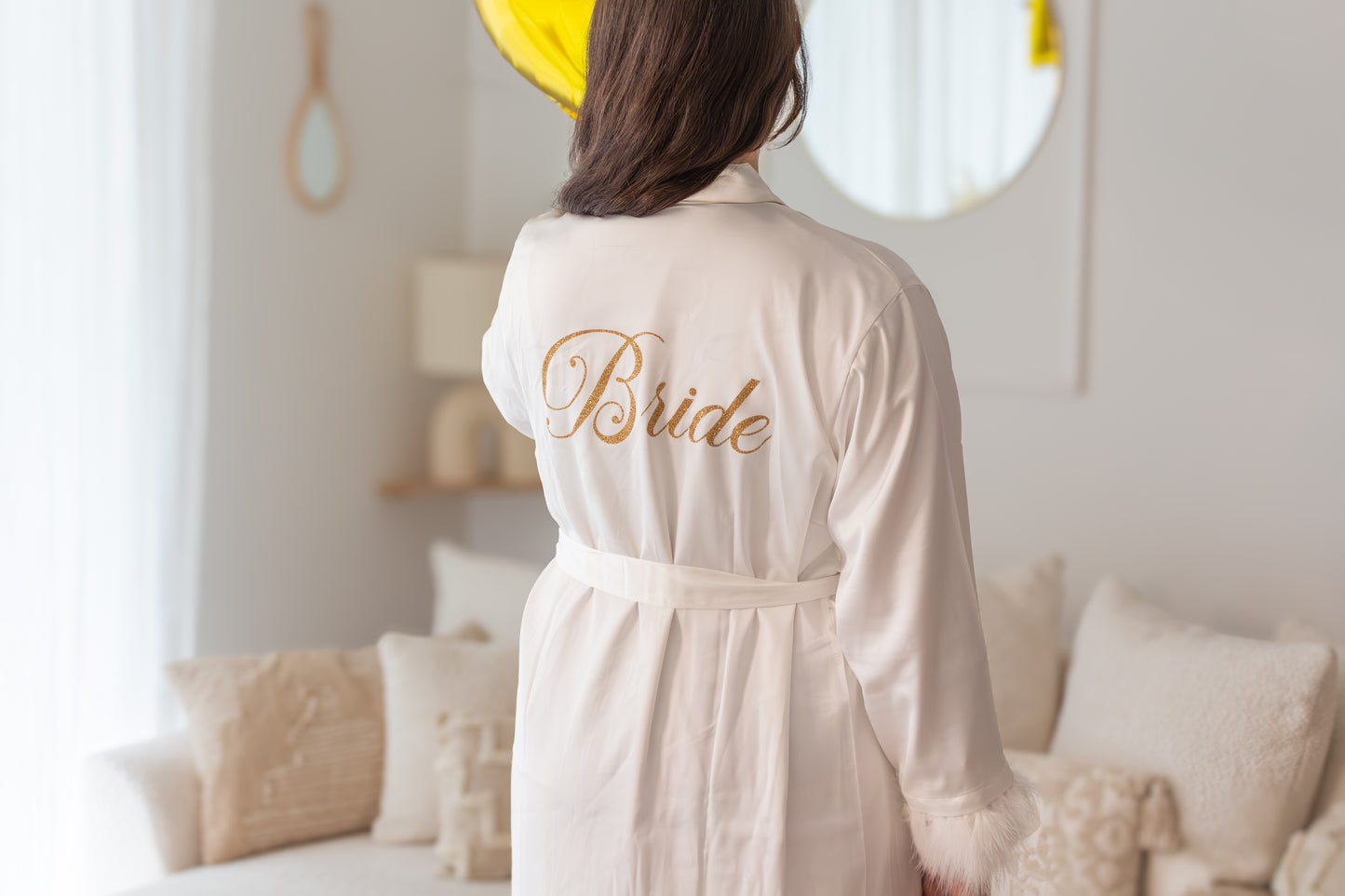 Peignoir "Bride" Plume + Nuisette