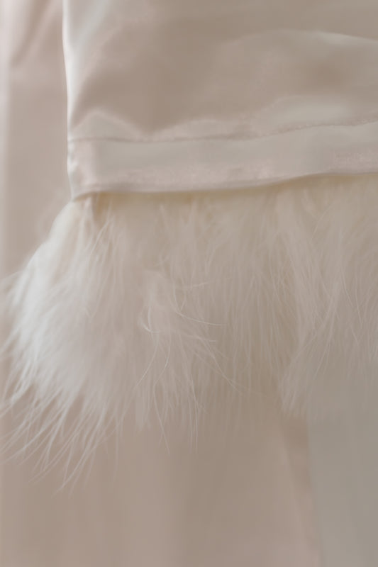 Peignoir "Bride" Plume + Nuisette