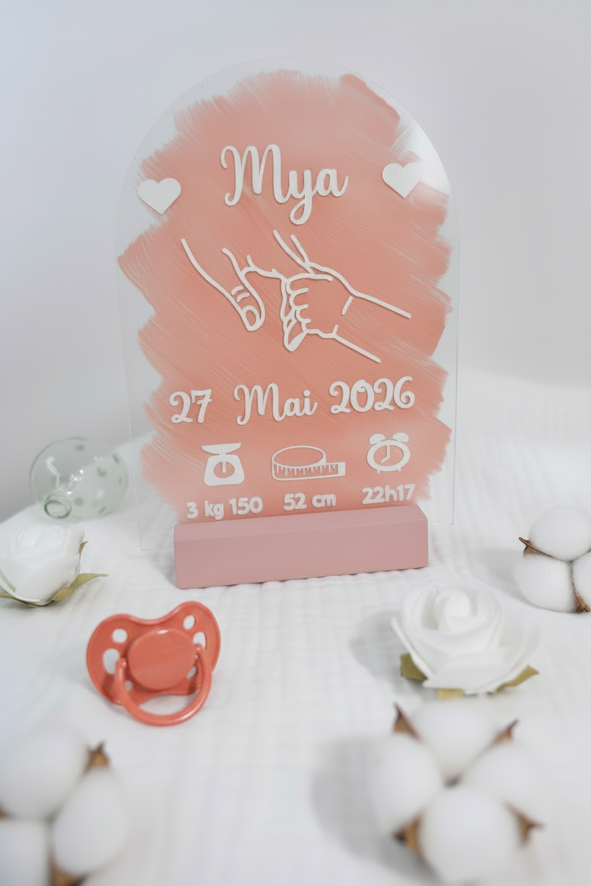 Panneau de naissance personnalisé