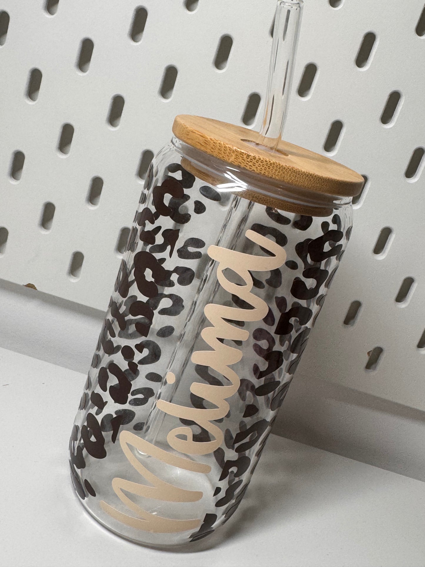 Verre avec paille personnalisé